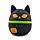 Pluche Squidglys Spooky Zwarte Kat