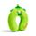 Relaxeazzz Adoramals Harry de  Dinosaurus  Memory Foam Kinder Nekkussen