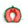 Relaxeazzz Foodiemals Lana de  Watermeloen Pluche Memory Foam Nekkussen
