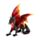 Dark Legends Beschermer van de Nacht Obsidiaan Vuur Draak 17cm