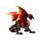 Dark Legends Beschermer van de Nacht Obsidiaan Vuur Draak 17cm