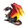 Dark Legends Beschermer van de Nacht Obsidiaan Vuur Draak 21cm