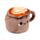 Foodiemals Cappuccino Pluche Deurstopper