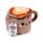 Foodiemals Cappuccino Pluche Deurstopper