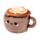 Foodiemals Cappuccino Pluche Deurstopper