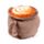 Foodiemals Cappuccino Pluche Deurstopper