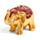 Mini Metallic Glitter Geluk Olifant Verzamelobject
