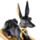 Egypte - Zwart & Goud Anubis Achteroverleunend