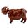 Highland Coo Koe Zonnecel Solar Pal Figuur
