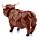Highland Coo Koe Zonnecel Solar Pal Figuur