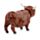 Highland Coo Koe Zonnecel Solar Pal Figuur