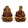 Goudkleur Ganesh & Lakshmi Lotus Set van 2