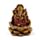 Goudkleur Ganesh & Lakshmi Lotus Set van 2