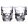 2 glazen shotglaasjes (60ml) - Schedel