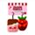 Squidglys J'Adoramals Hart Chocolade & Aardbei Mini Sleutelhander Set van 2