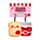 Squidglys J'Adoramals Hart Toast & Jam Mini Sleutelhanger Set van 2