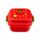 Elidi de Aardbei Foodiemals Clip Bento Box Lunchtrommel