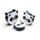 Adoramals Panda Set van 3 Gevormde Lunch Boxen