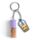 Foodiemals Bubble Tea Vanille Lipolie Stick Sleutelhanger met bedeltje