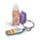 Foodiemals Bubble Tea Vanille Lipolie Stick Sleutelhanger met bedeltje