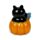 Spooky Lipbalsem in Pompoen Kat Houder