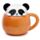 Adoramals Panda Deksel Gevormde Keramiek Mok