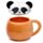 Adoramals Panda Deksel Gevormde Keramiek Mok