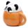 Adoramals Panda Deksel Gevormde Keramiek Mok