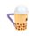 Boba de Bubble Tea Foodiemals Mok & Deksel