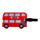 Londense Dubbeldekker Bus PVC Kofferlabel