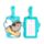 Pusheen de Kat Zomer Surfer PVC Kofferlabel