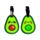 Foodiemals Avocado PVC Kofferlabel Set van 2