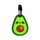 Foodiemals Avocado PVC Kofferlabel Set van 2