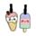 Foodiemals Ijsco & Ijslollie PVC Kofferlabel Set van 2