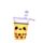 Foodiemals Boba de Bubble Tea Pop Up Canvas Potloodetui