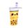 Foodiemals Boba de Bubble Tea Pop Up Canvas Potloodetui