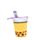 Foodiemals Boba de Bubble Tea Pop Up Canvas Potloodetui