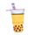Foodiemals Boba de Bubble Tea Pop Up Canvas Potloodetui