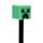 Minecraft Creeper Uitwisbare Pen Siliconen Top