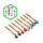 Set van 8 Uitwisbare Pennen Minecraft Gereedschap Top