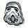 The Original Stormtrooper Helm Emaille Button Badge
