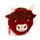 Highland Coo Koe Mini Kleingeld Beurs 