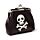 Jolly Roger Piraat Portemonnee met knip