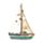 Strandsouvenir - Zeilboot Schelpen