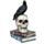 Kraai op Schedels & Boeken Woonaccessoire