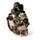 Steampunk Stijl Schedel met Tandwielen en Veren Woonaccessoire
