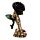 Skelet Hand Houdt Zwarte Roos Woonaccessoire