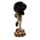 Skelet Hand Houdt Zwarte Roos Woonaccessoire