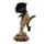 Skelet Hand Houdt Zwarte Roos Woonaccessoire