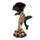 Skelet Hand Houdt Zwarte Roos Woonaccessoire